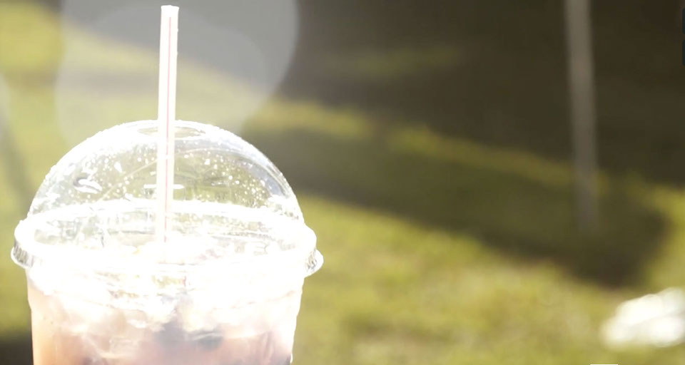 Delicious lemonade in the sun.